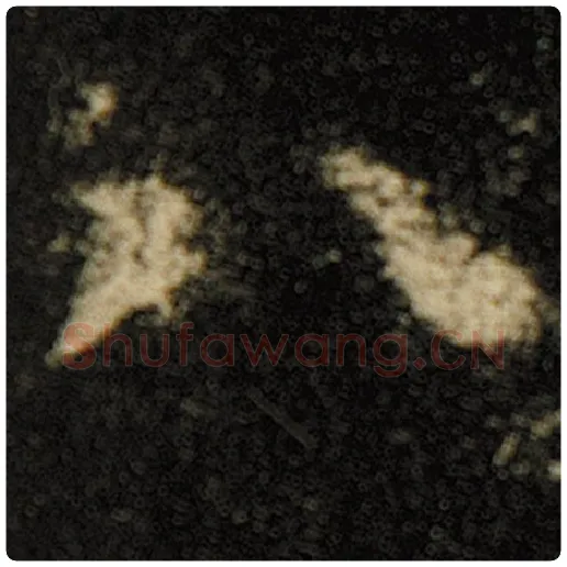 欧阳询毛笔楷书八字的写法,摘自欧阳询书法作品化度寺碑