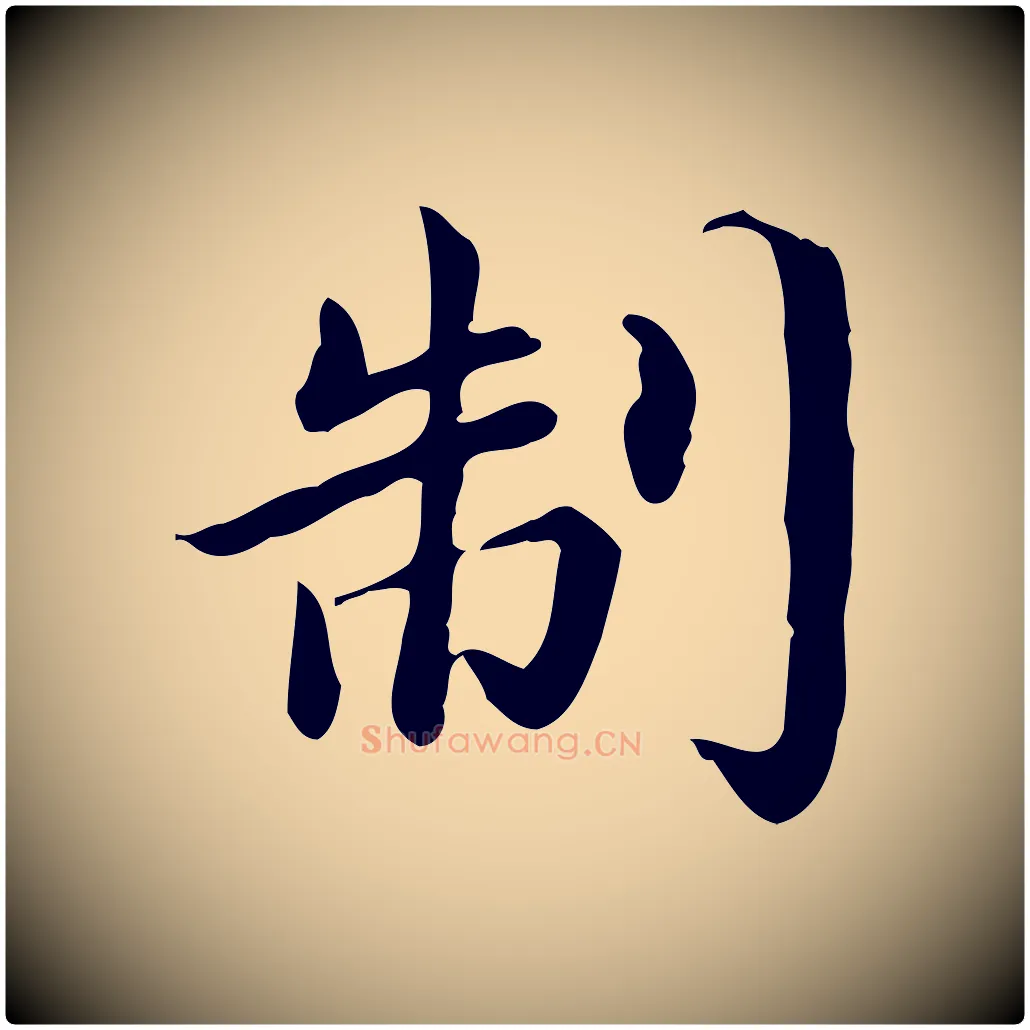 制毛笔楷书写法,摘自宋代蔡襄进诗帖