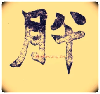 肸毛笔楷书写法,摘自清赵之谦楷书南唐四百九十六字册