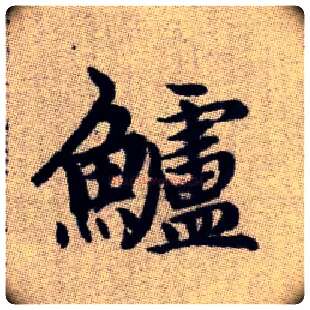 鱸毛笔楷书写法,摘自元赵孟頫续千字文