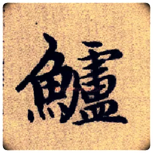 鱸毛笔楷书写法,摘自元赵孟頫续千字文