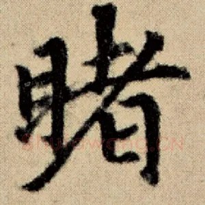 睹