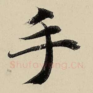 手