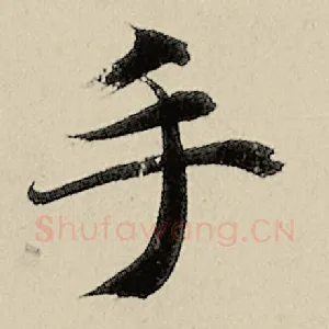 手